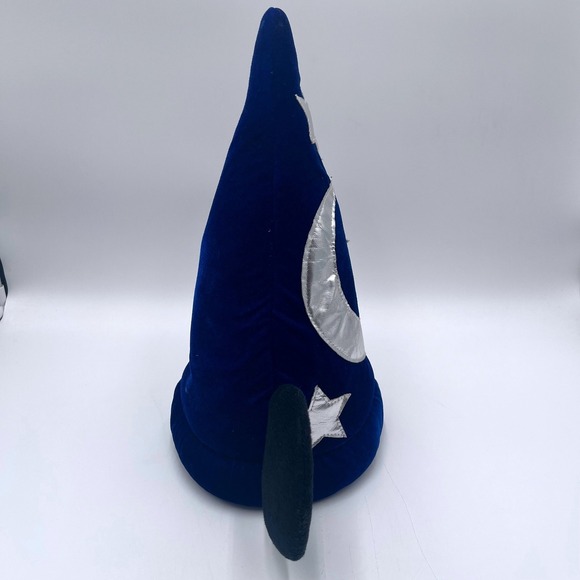 Disney Mickey Mouse Sorcerer Apprentice Wizard Hat Fantasia Blue Silver Ears - Picture 2 of 5
